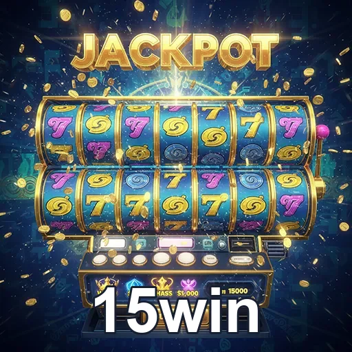 Imagem de uma máquina caça-níqueis no site 15win, destacando opções de slots divertidos e emocionantes.
