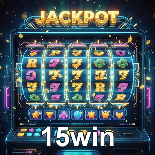 Imagem de uma máquina de caça-níqueis do site 15win, destaque para slots divertidos e ganhos emocionantes.