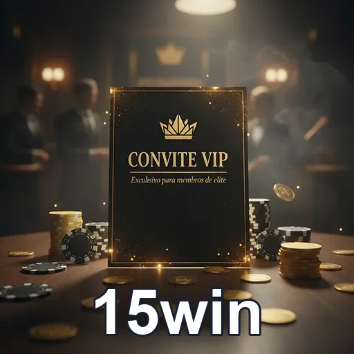 Imagem promocional do 15win, site de apostas, destacando o VIP07 com ofertas exclusivas e bônus especiais.